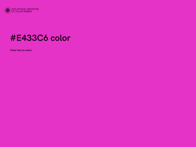 #E433C6 color image