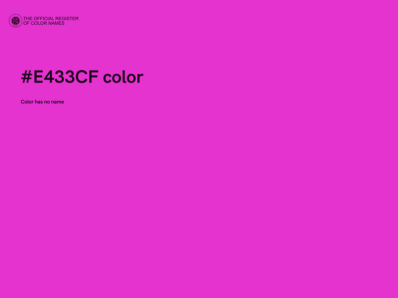 #E433CF color image