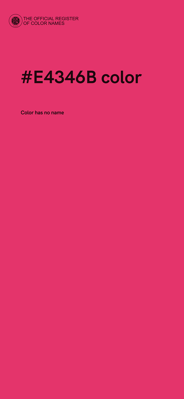 #E4346B color image