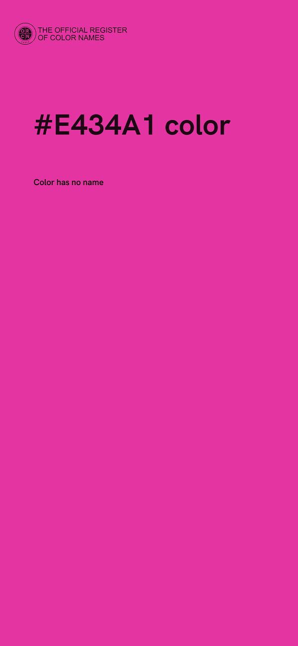 #E434A1 color image