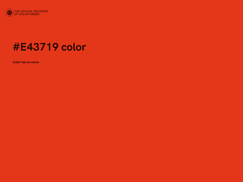 #E43719 color image