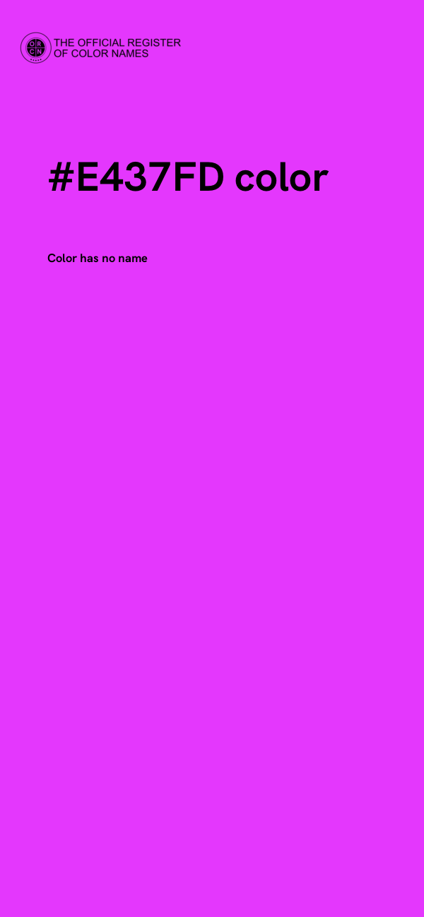 #E437FD color image
