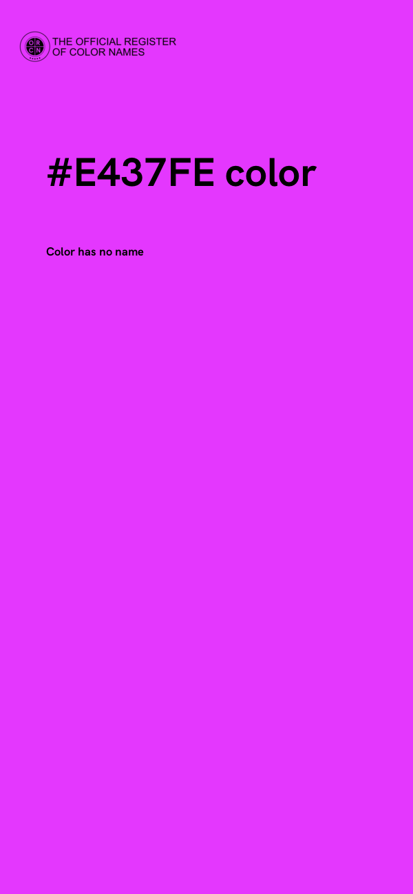 #E437FE color image