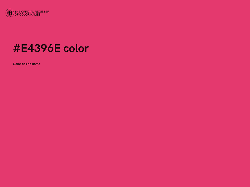 #E4396E color image