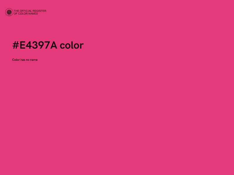 #E4397A color image