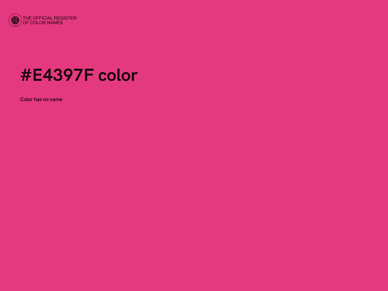 #E4397F color image