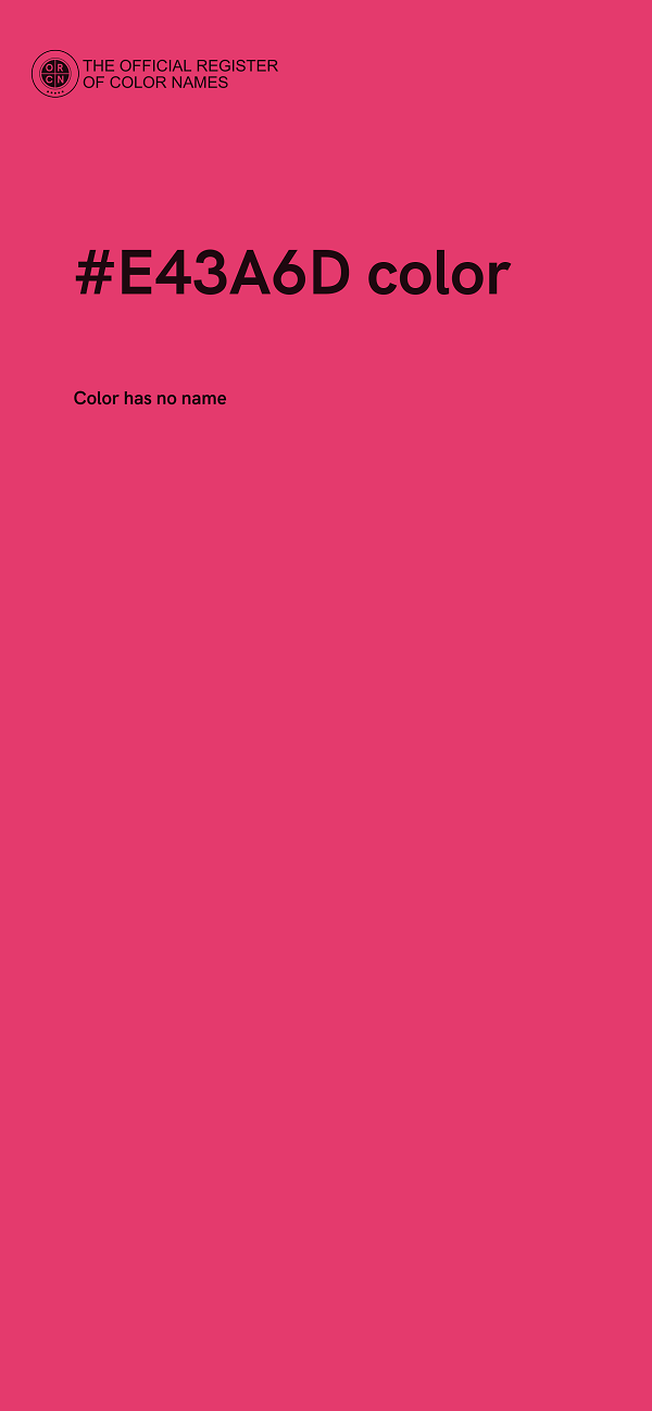#E43A6D color image