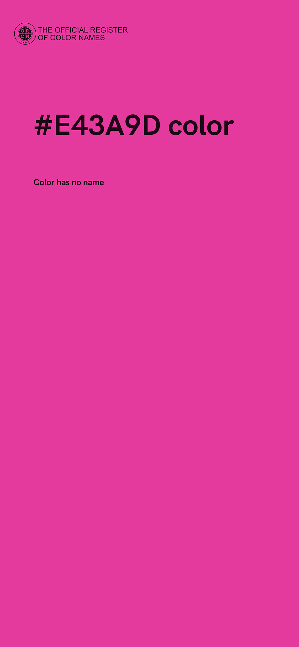#E43A9D color image