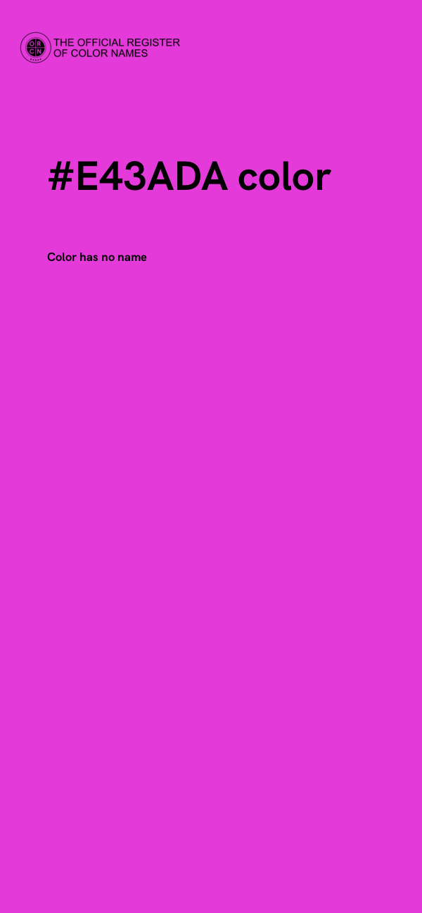 #E43ADA color image