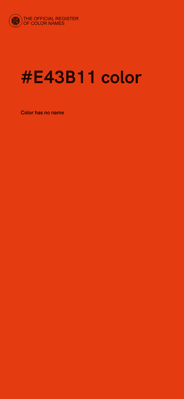 #E43B11 color image