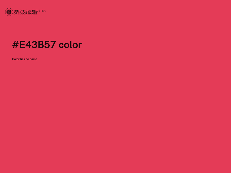 #E43B57 color image