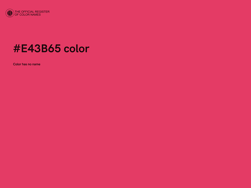 #E43B65 color image