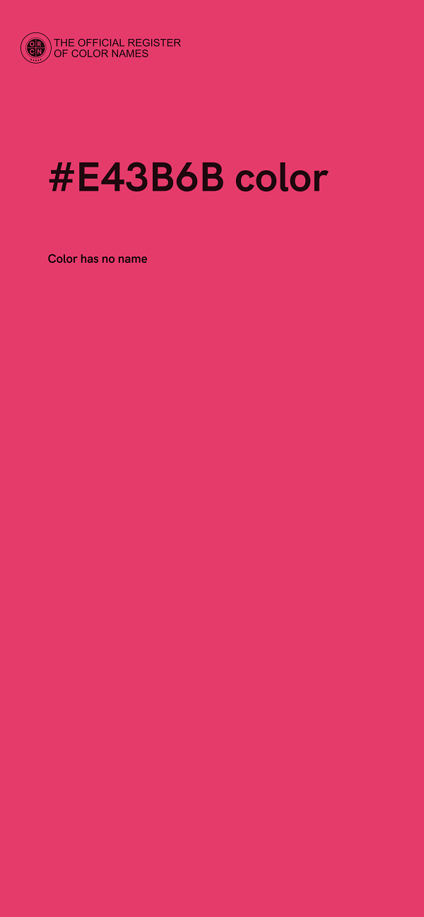 #E43B6B color image