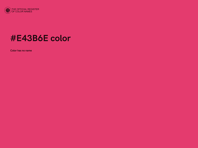 #E43B6E color image