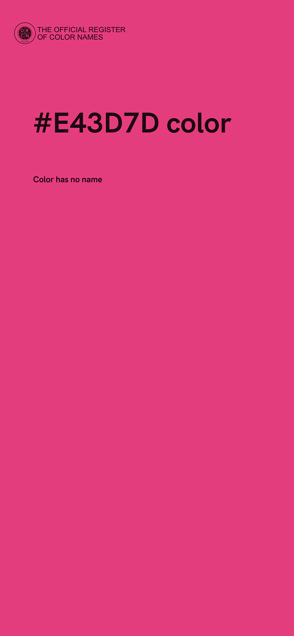 #E43D7D color image