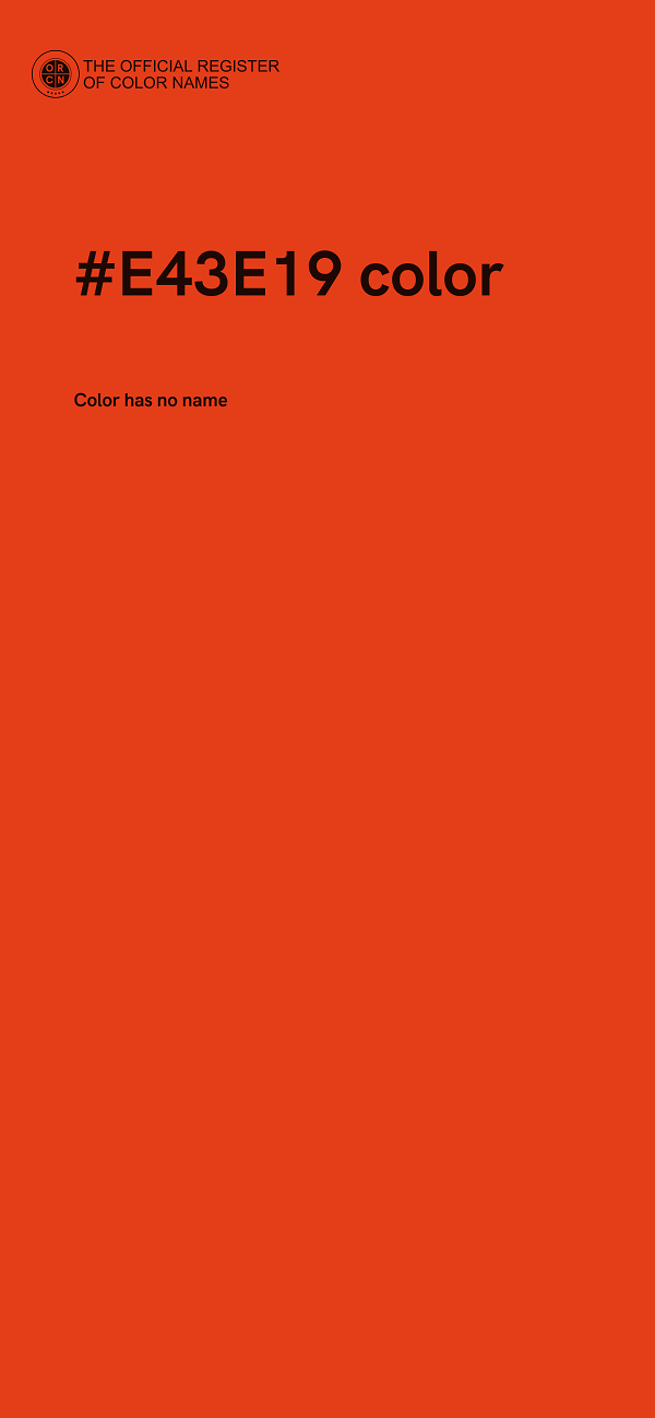 #E43E19 color image