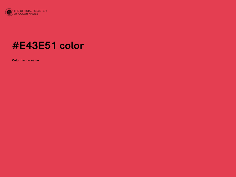 #E43E51 color image