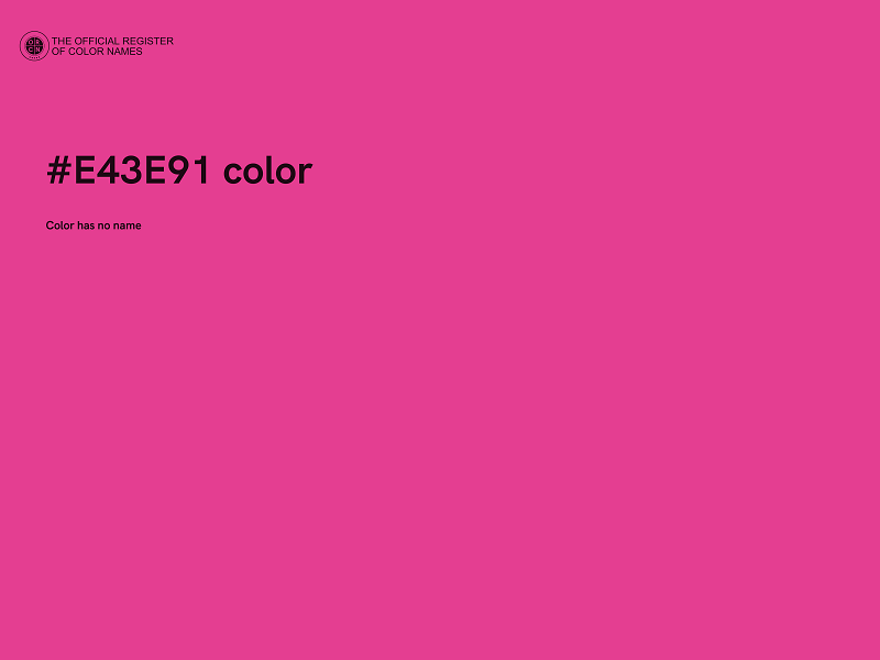 #E43E91 color image