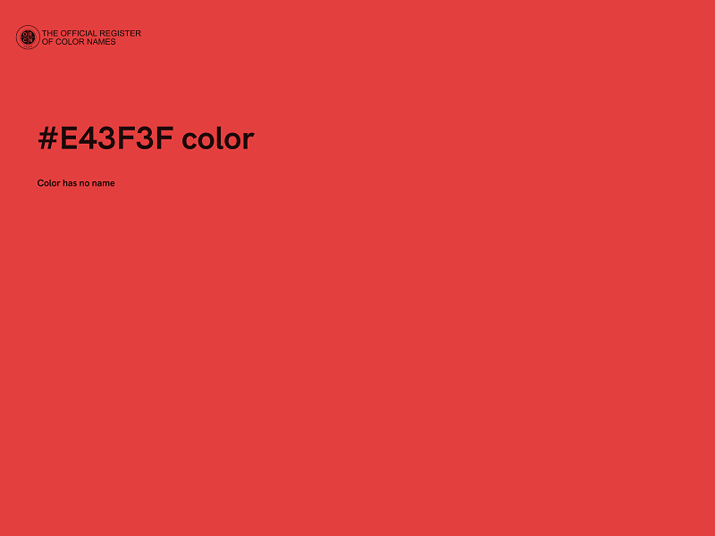 #E43F3F color image