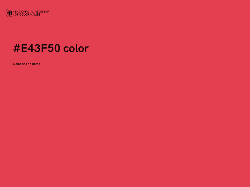 #E43F50 color image