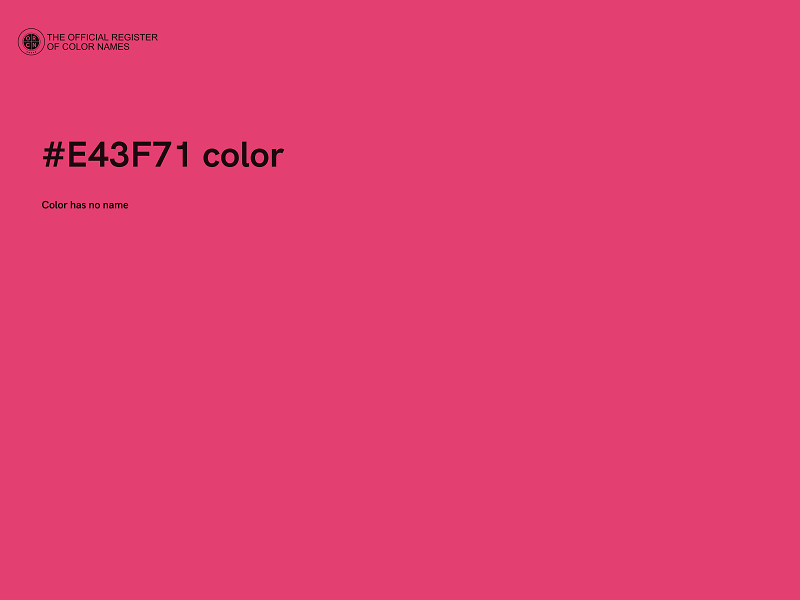 #E43F71 color image