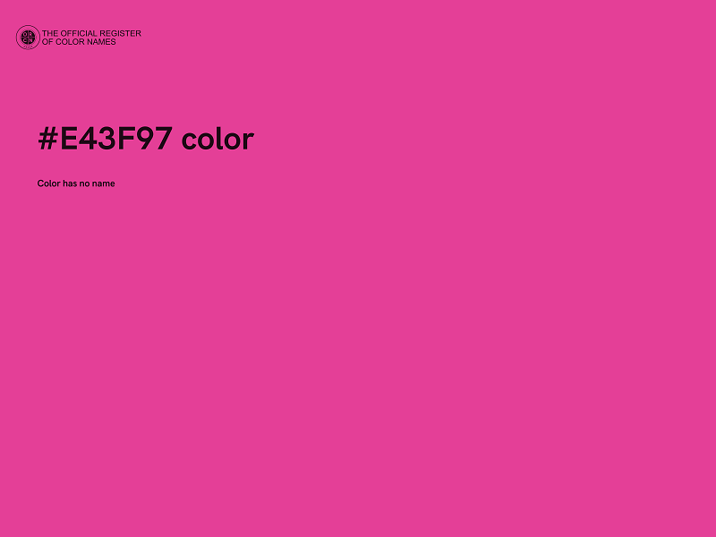 #E43F97 color image