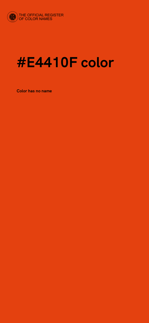 #E4410F color image