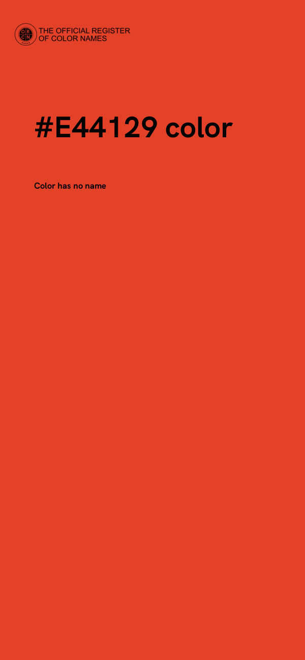 #E44129 color image