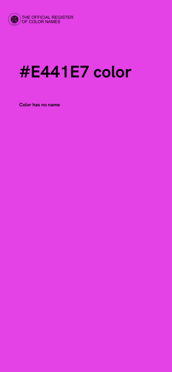 #E441E7 color image