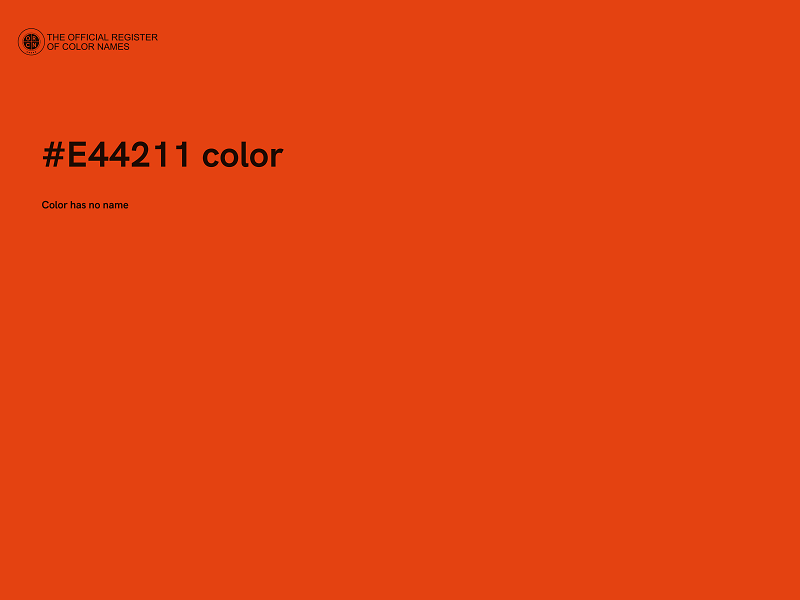 #E44211 color image