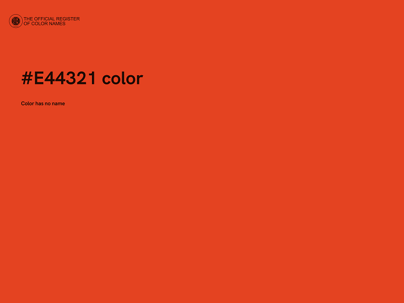#E44321 color image