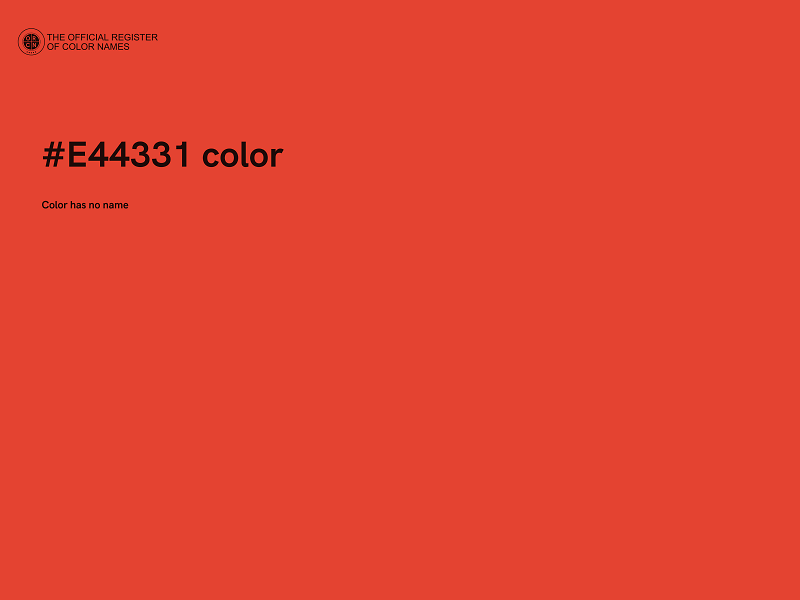 #E44331 color image