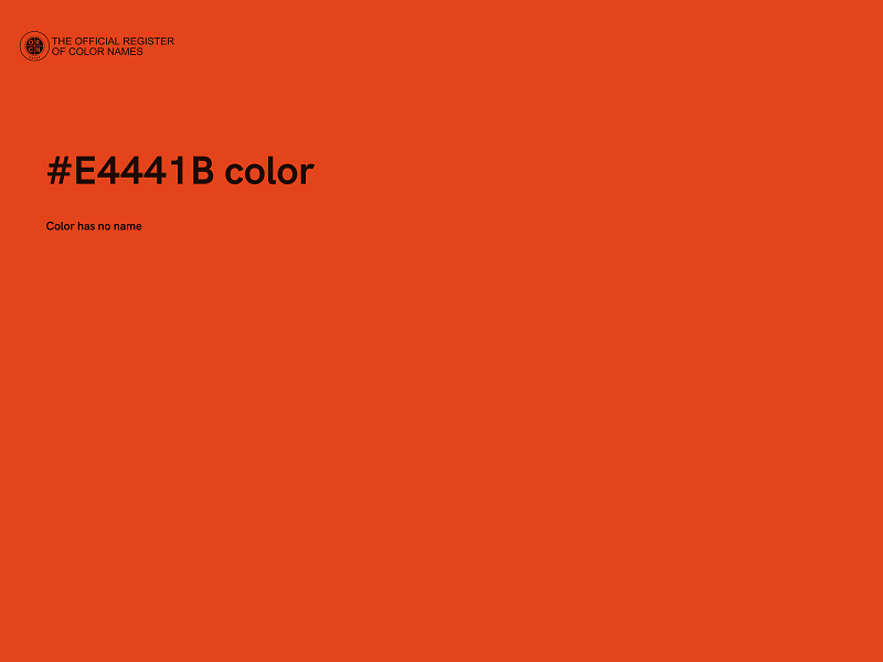 #E4441B color image