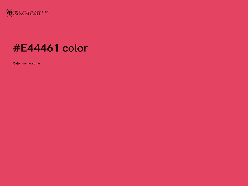 #E44461 color image
