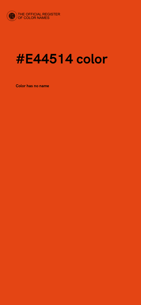 #E44514 color image