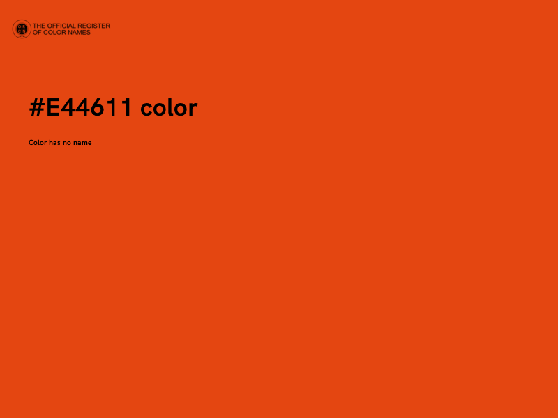 #E44611 color image