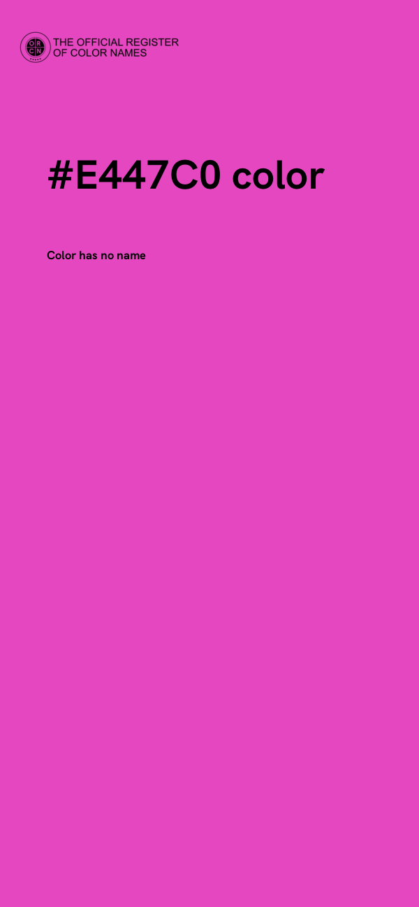 #E447C0 color image