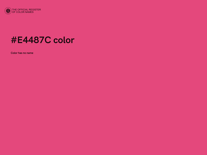 #E4487C color image