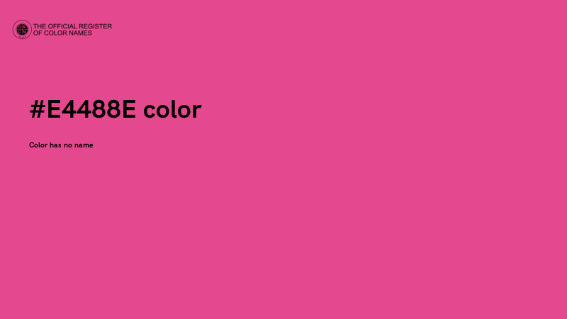 #E4488E color image
