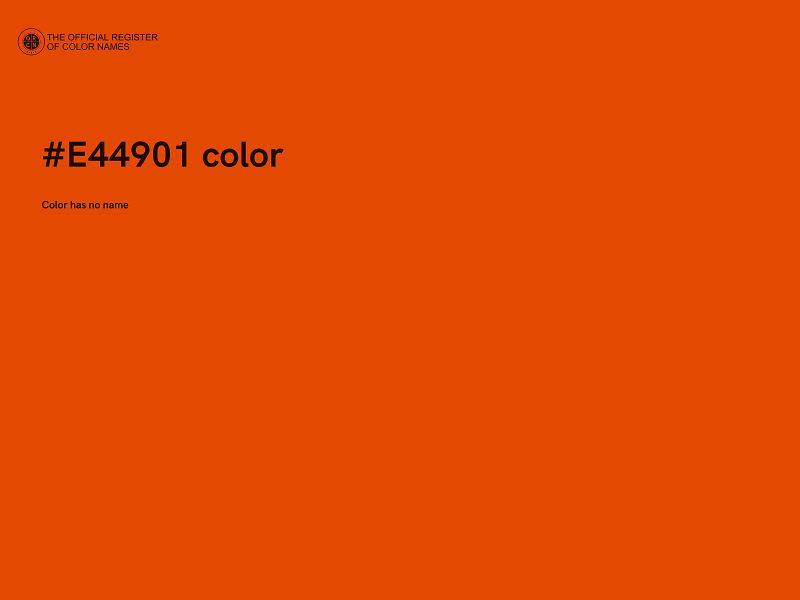 #E44901 color image