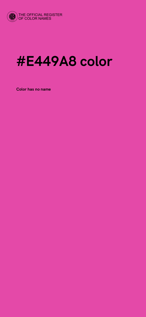 #E449A8 color image