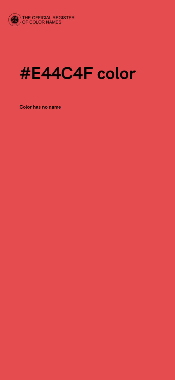 #E44C4F color image