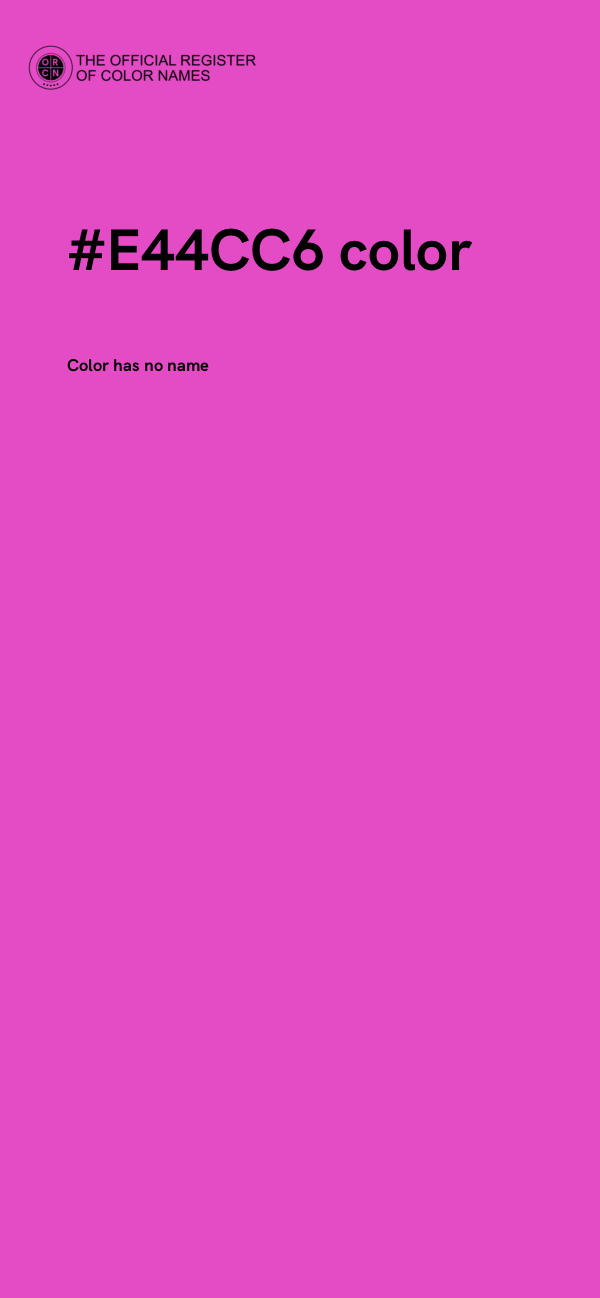 #E44CC6 color image