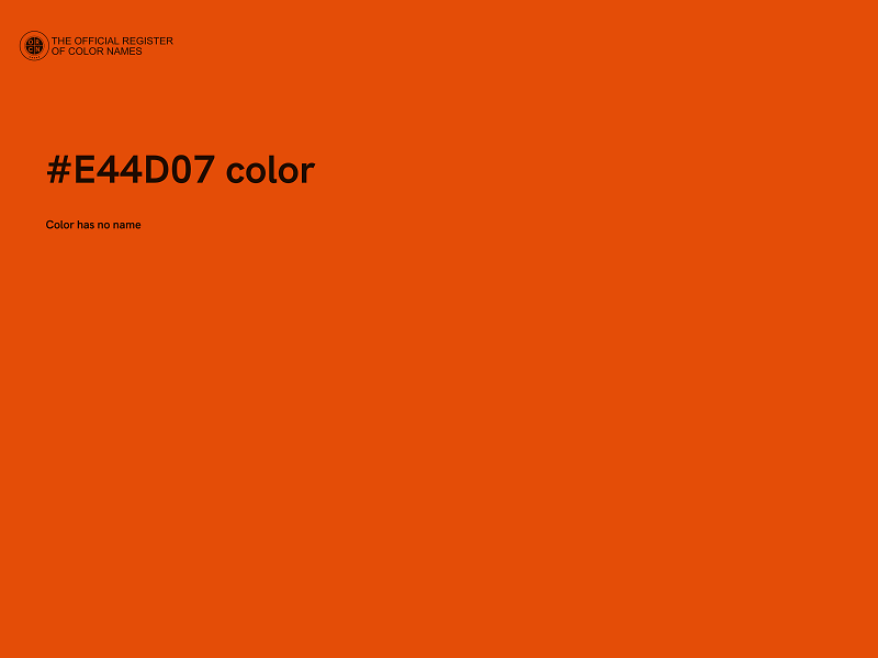 #E44D07 color image