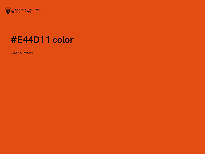 #E44D11 color image