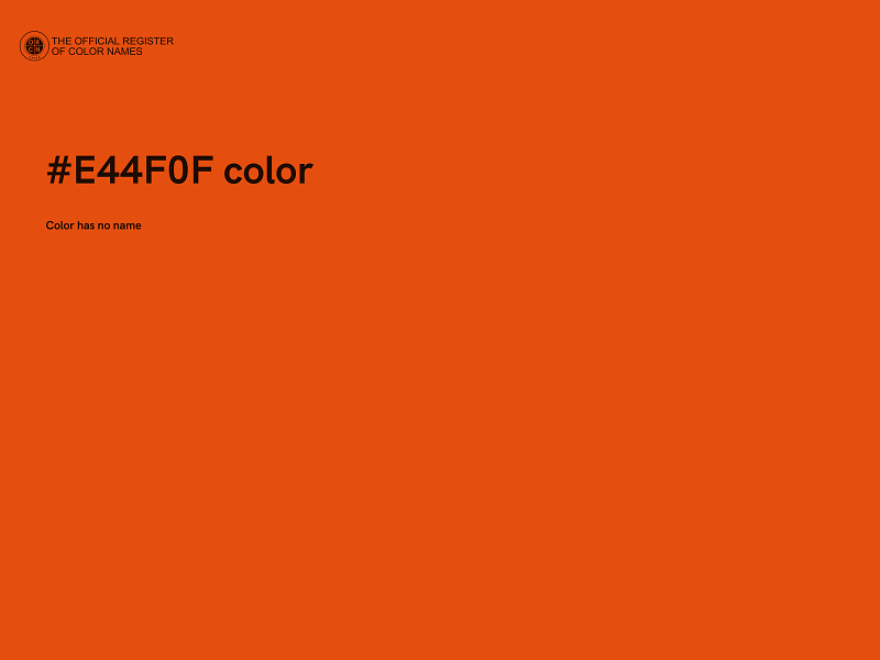 #E44F0F color image