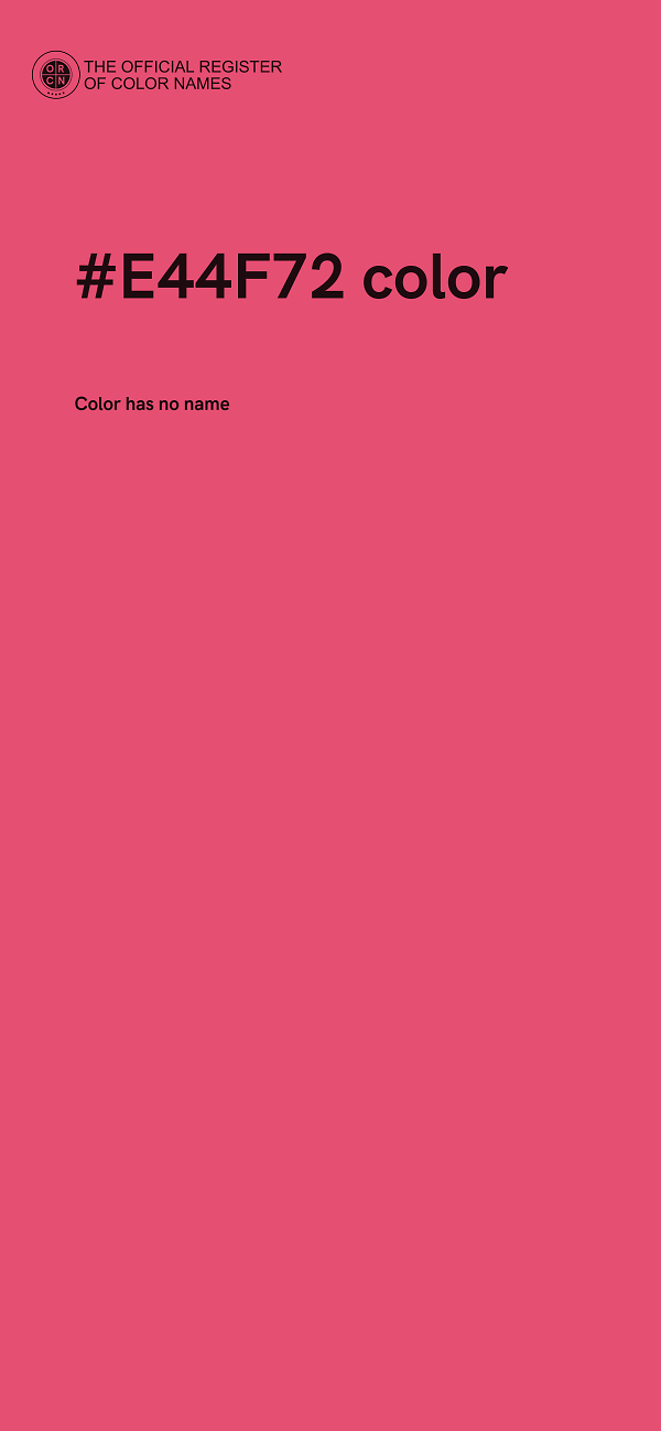 #E44F72 color image