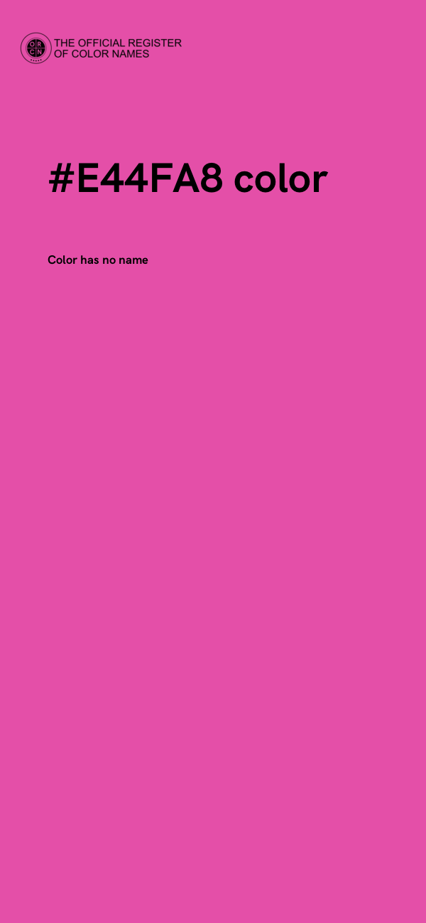 #E44FA8 color image