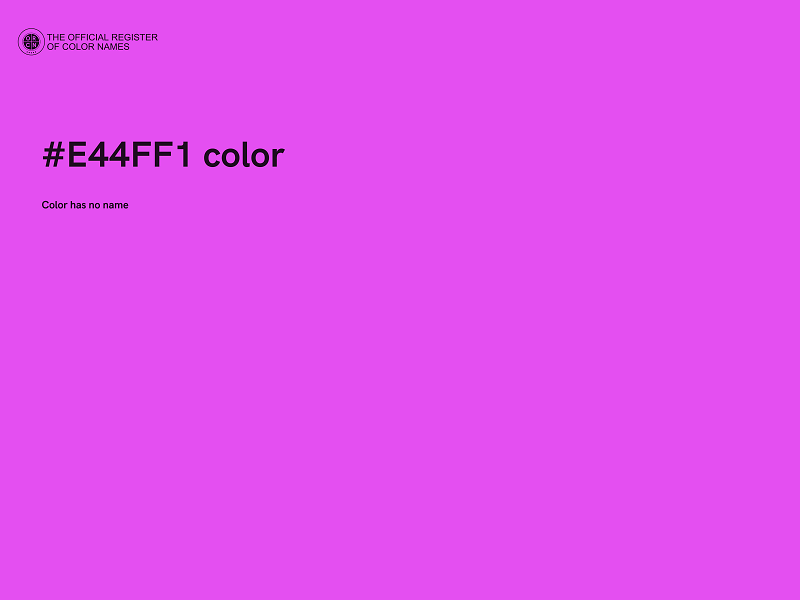 #E44FF1 color image