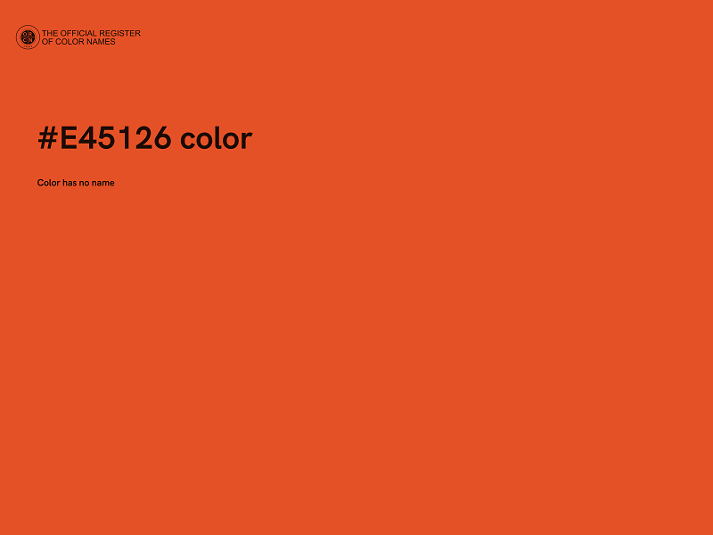 #E45126 color image